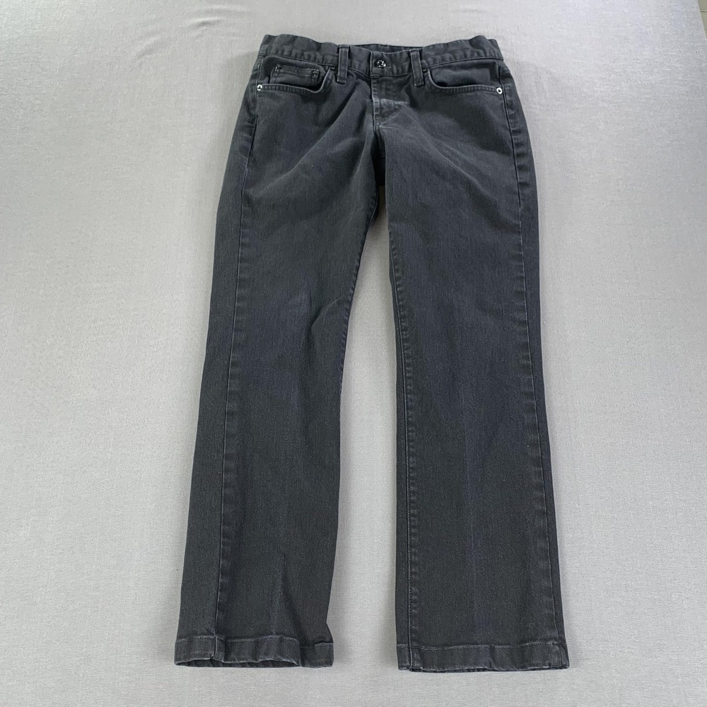 Ralph Lauren Jeans Womens 30x27 Black Straight Stretch Polo Big Pony Logo USA - Picture 2 of 16